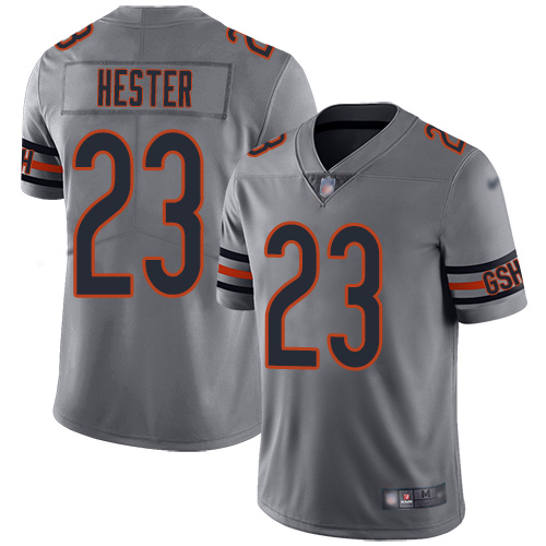 Chicago Bears Limited Silver Men Devin Hester Jersey NFL Football #23 Inverted Legend